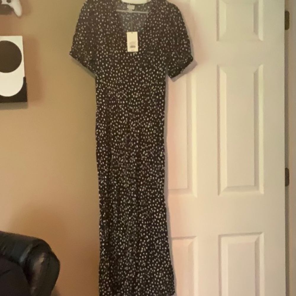 A New Day Black & White Heart Dress